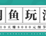龟课·闲鱼项目玩法实战班第12期,操作10天左右利润有8000元细节玩法-网赚项目众筹网