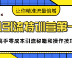 卓凡引流特训营第一期:高手零成本引流秘籍和操作技巧,让你精准流量倍增-网赚项目众筹网