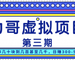 力哥实操内训虚拟项目第三期,每单几十块到几百甚至几千,日赚300-500+-网赚项目众筹网