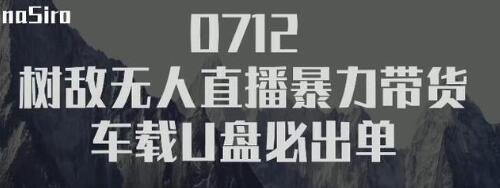 树敌‮习研‬社抖音无人直播暴力带货车载U盘必出单，单号单日产出300纯利润-网赚项目众筹网