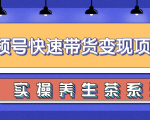 柚子视频号带货实操变现项目,零基础操作养身茶月入10000+-网赚项目众筹网
