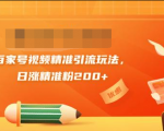 黄岛主引流课:百家号视频精准引流玩法,日涨精准粉200+-网赚项目众筹网