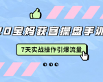 2020宝妈获客操盘手训练营:7天实战操作引爆 母婴、都市、购物宝妈流量-网赚项目众筹网