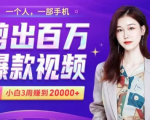 小白易上手的手机剪辑赚钱课,抓住短视频风口月赚2万+-网赚项目众筹网