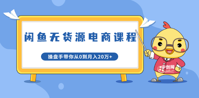 龟课·闲鱼无货源电商课程第20期：闲鱼项目操盘手带你从0到月入20万+-网赚项目众筹网