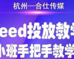 合仕传媒Feed投放教学，手把手教学，开车烧钱必须自己会-网赚项目众筹网