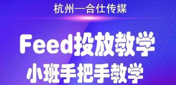 合仕传媒Feed投放教学，手把手教学，开车烧钱必须自己会-网赚项目众筹网