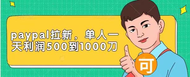 Paypal拉新赚美刀项目，单人一天利润500-1000刀【视频课程】-网赚项目众筹网