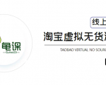 龟课·淘宝虚拟无货源电商5期,全程直播 现场实操,一步步教你轻松实现躺赚-网赚项目众筹网
