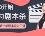 红娘子·从0开始学习剧本杀,你的第一堂剧本杀入门课 简单易懂 市场需求大-网赚项目众筹网