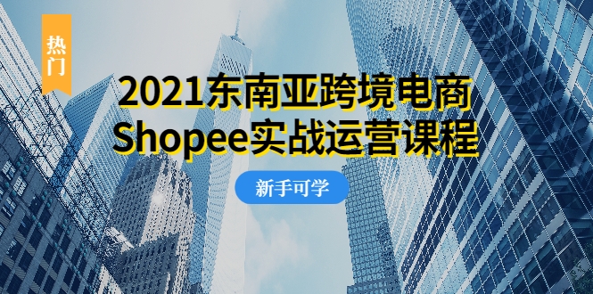 2021东南亚跨境电商Shopee实战运营课程，0基础、0经验、0投资的副业项目-网赚项目众筹网