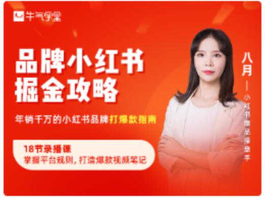 品牌小红书掘金攻略，年销千万的小红书品牌打爆款指南-网赚项目众筹网
