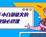 新手小白都能火的短视频必修课,教你三天就能上热门的短视频IP技术-网赚项目众筹网