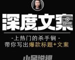 小呆短视频深度文案课,上热门的杀手锏,带你写出爆款标题+文案-网赚项目众筹网