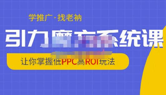 老衲·引力魔方系统课，让你掌握低PPC高ROI玩法，价值299元-网赚项目众筹网