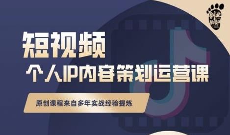 抖音短视频个人ip内容策划实操课，真正做到普通人也能实行落地-网赚项目众筹网