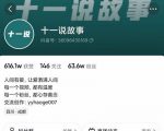 十一说故事·故事性中视频，观众快速共鸣从而快速变现的中视频玩法-网赚项目众筹网