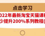 樊剑2022年最新淘宝天猫课程-转化率至少提升200%系列教程(高级)-网赚项目众筹网