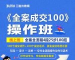 《全案成交100》全案全流程4段25步100招，操作班-网赚项目众筹网