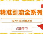 闲鱼精准引流全系列课程,每天引流100精准粉【视频课程】-网赚项目众筹网