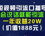 安妈·短视频引流口播号，会说话就能引流，一年收益20W（价值1888元）-网赚项目众筹网