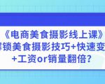 陈飞燕《电商美食摄影线上课》解锁美食摄影技巧+快速变现+工资or销量翻倍-网赚项目众筹网