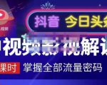 嚴如意·中视频影视解说—掌握流量密码，自媒体运营创收，批量运营账号-网赚项目众筹网