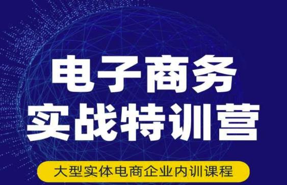 民赛电气内部出品：电子商务实战特训营，全方位带你入门电商，308种方式玩转电商-网赚项目众筹网