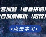 京东撸货全套课程（惊喜拼购），京东撸货项目深度解析（附软件）-网赚项目众筹网