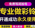 三网企业彩铃制作养老项目，闲鱼一单赚30-200不等，简单好做-网赚项目众筹网
