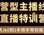 直播电商运营型主播特训营，0基础15天手把手带你做直播带货-网赚项目众筹网
