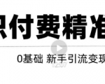 玩转知识付费项目精准引流,给你1套课多账号操作落地方案!-网赚项目众筹网