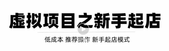 虚拟项目快速起店模式，0成本打造月入几万虚拟店铺！-网赚项目众筹网