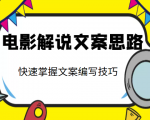 电影解说文案思路课，让你快速掌握文案编写的技巧（3节视频课程）-网赚项目众筹网