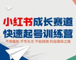 小红书成长赛道快速起号训练营,不露脸不写长文不拍视频,0粉丝冷启动变现之路-网赚项目众筹网