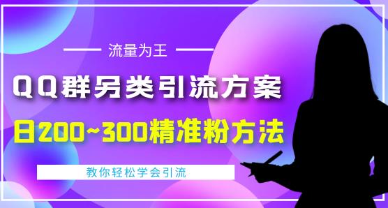 价值888的QQ群另类引流方案，半自动操作日200~300精准粉方法【视频教程】-网赚项目众筹网