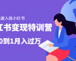 小红书变现特训营:带你快速入局小红书,从0到1月入过万-网赚项目众筹网