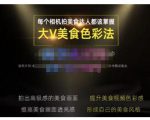 大V美食色彩法(相机拍美食+透亮美食灯光+电脑剪映调色),教你用相机拍出高级感的美食画面-网赚项目众筹网
