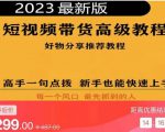2023短视频好物分享带货,好物带货高级教程,高手一句点拨,新手也能快速上手-网赚项目众筹网