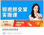 小秋·短视频文案实操课,从0到1教你做短视频的经验技巧-网赚项目众筹网