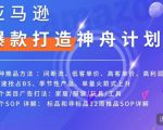 亚马逊爆款打造神舟计划,7种推品方法,4个类目广告打法,2个SOP详解-网赚项目众筹网