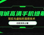 同城高清手机绿幕,直播间现实与虚拟的混搭技术,老板商家必看!-网赚项目众筹网