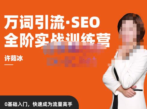 许茹冰·万词引流-SEO全阶实战训练营，0基础入门，快速成为流量高手-网赚项目众筹网