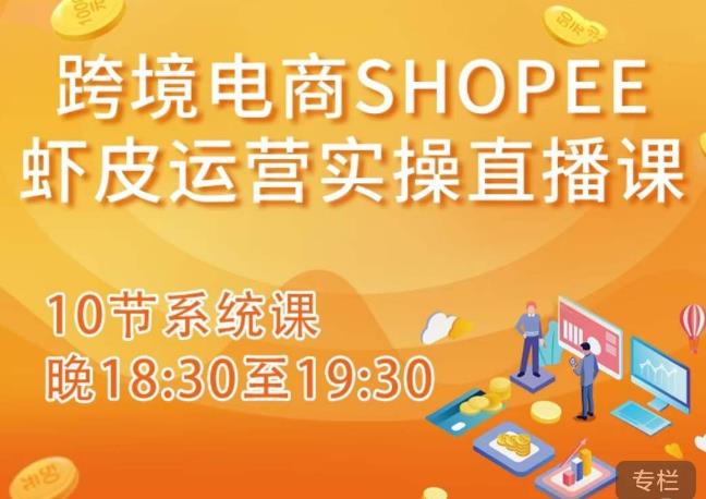 跨境电商Shopee虾皮运营实操直播课，从零开始学，入门到精通（10节系统课）-网赚项目众筹网