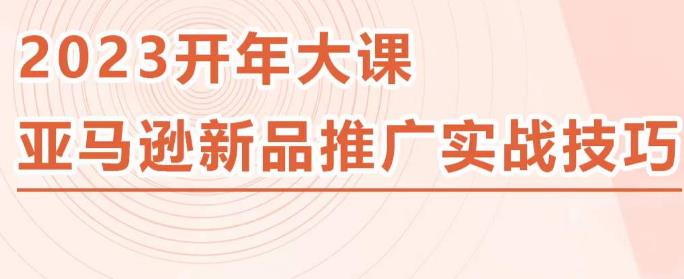 2023亚马逊新品推广实战技巧，线下百万美金课程的精简版，简单粗暴可复制，实操性强的推广手段-网赚项目众筹网