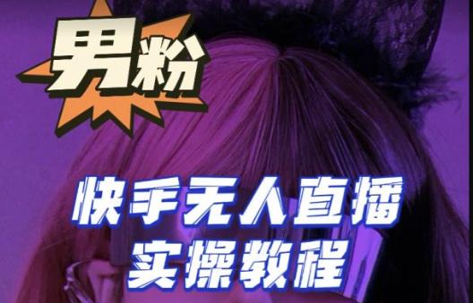 【男粉落地项目】零基础玩转男粉快手无人直播月入3w+，2023快手无人直播实操教程-网赚项目众筹网