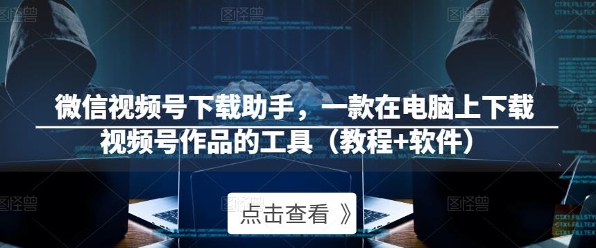 微信视频号下载助手，一款在电脑上下载视频号作品的工具（教程+软件）-网赚项目众筹网