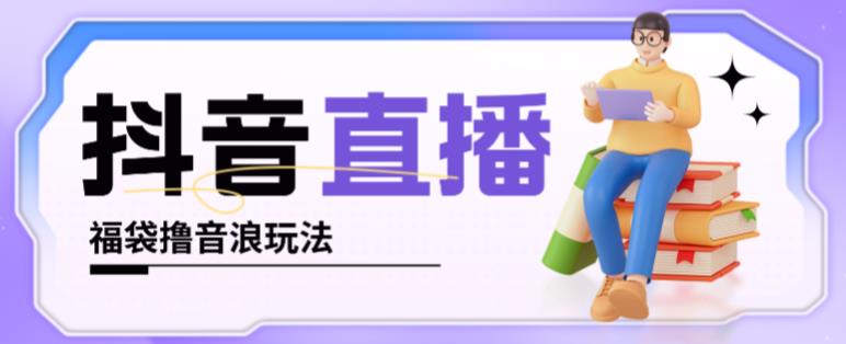 抖音暴力福袋撸音浪玩法，小白直接干，每天几百+【详细视频教程】-网赚项目众筹网
