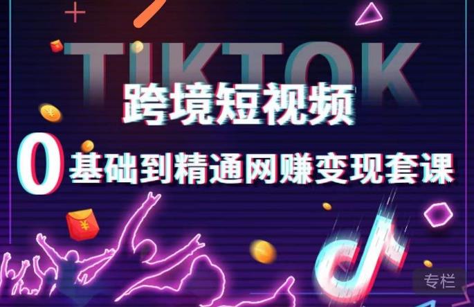跨境短视频TIKTOK 0基础到精通网赚变现套课，跨境短视频独立站带货变现技巧-网赚项目众筹网