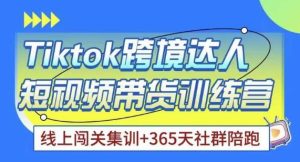 Tiktok海外精选联盟短视频带货百单训练营,带你快速成为Tiktok带货达人-网赚项目众筹网
